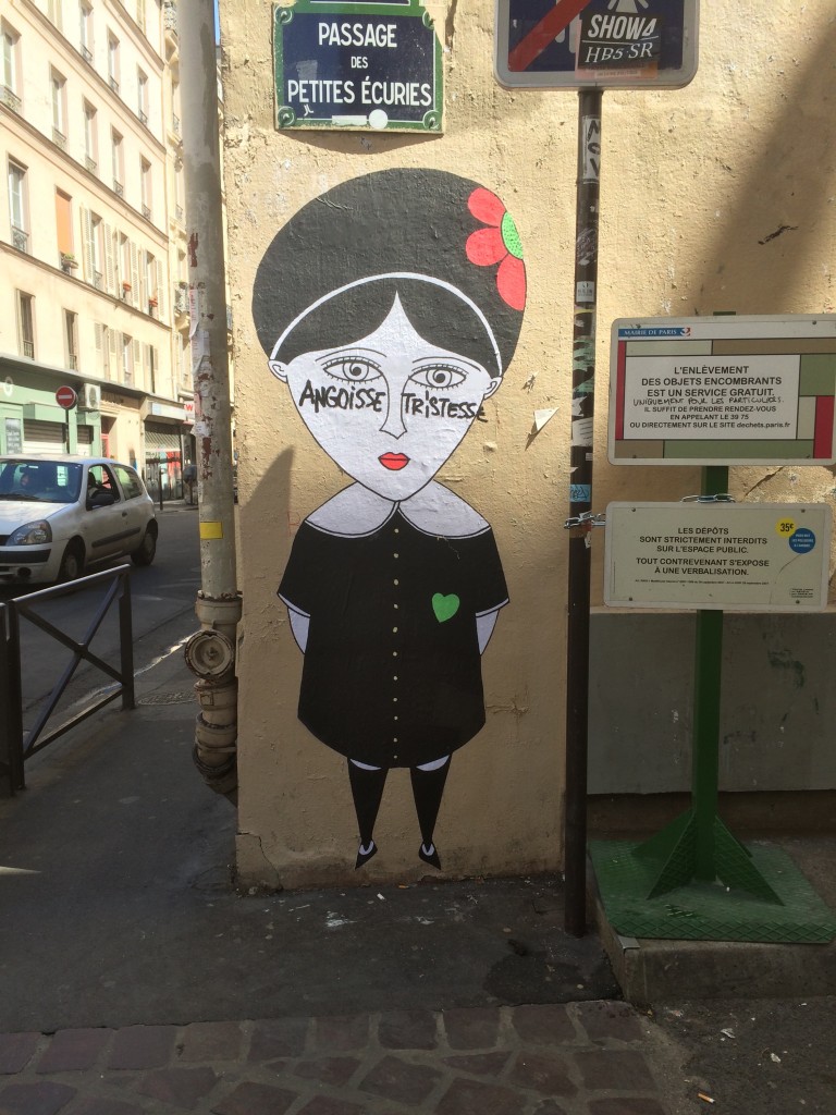 Paris street art nurse